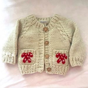 Huggalugs Candy Cane Embroidered Sweater 6-12